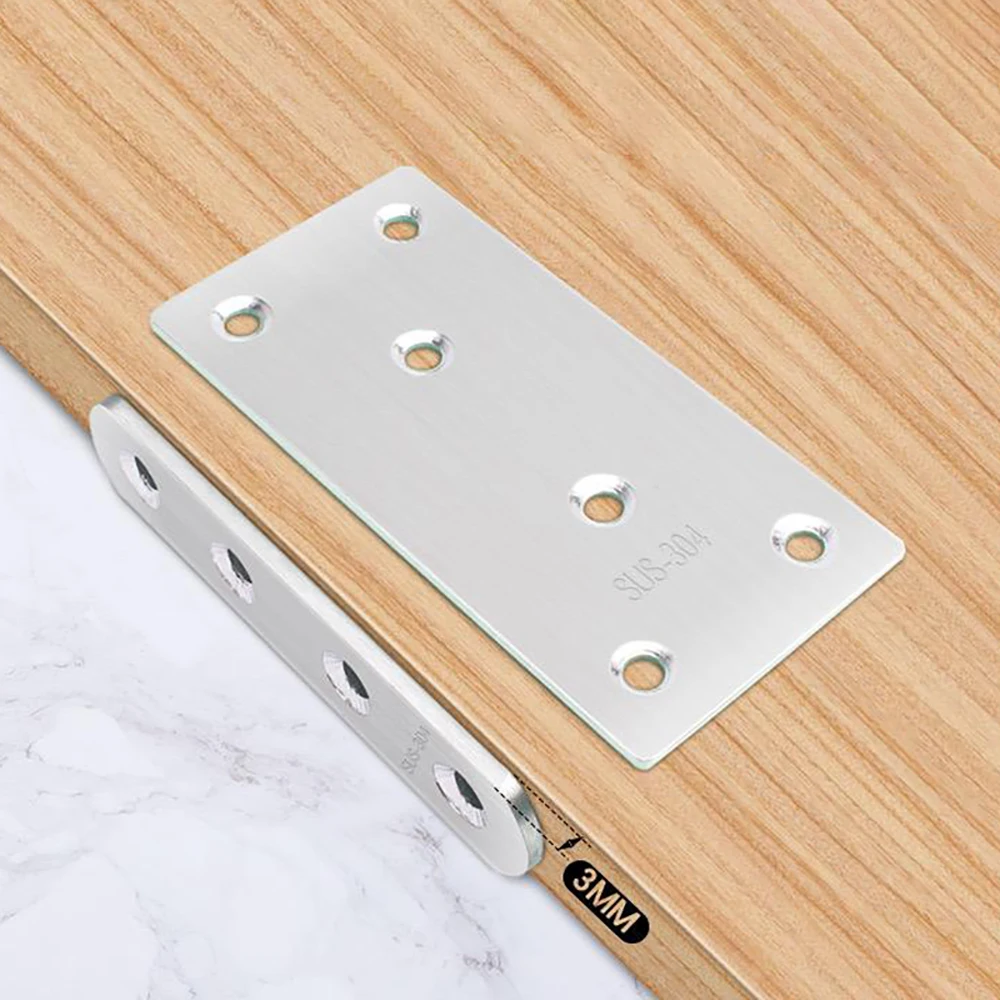 دعامات زاوية مستقيمة مع براغي من الفولاذ المقاوم للصدأ برمز زاوية مستقيم لإصلاح الأرفف والأثاث الخشبي