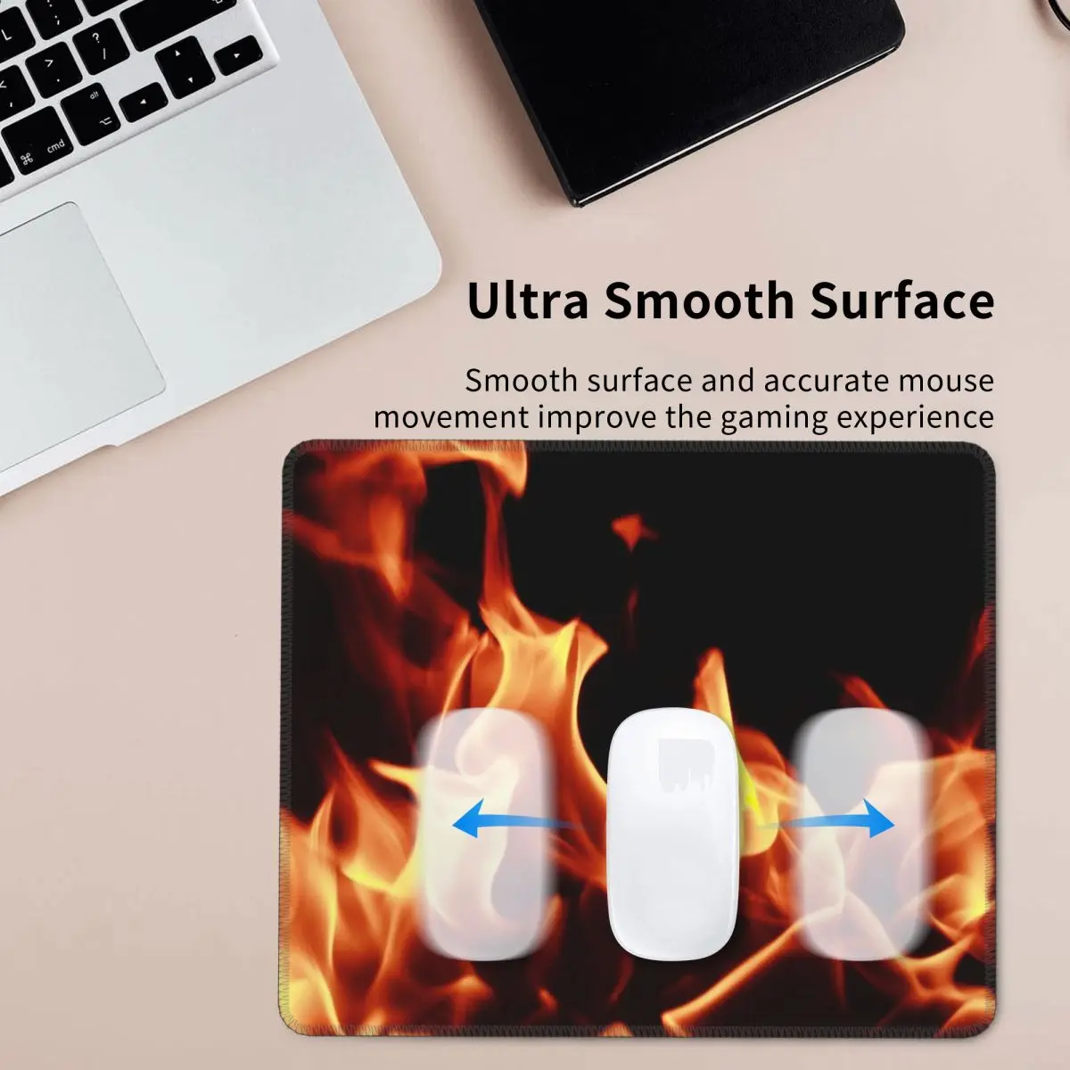Multi-size Mouse Pad Burning Fire With Sparks Gamer PC Laptop Mats Keyboard Carpet Computer Gaming Office Accessories Desk Mat