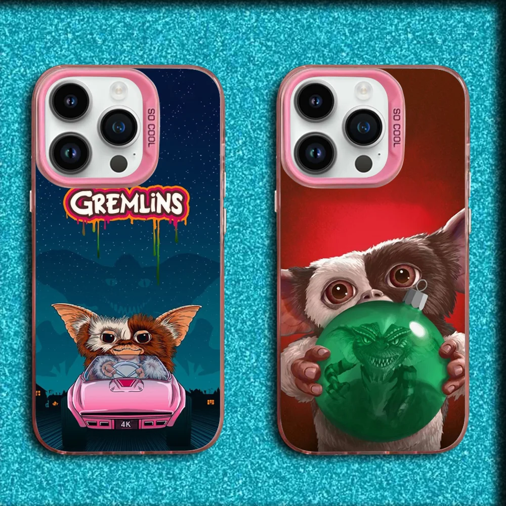 

G-Gremlins Gizmo Phone Case For iPhone 16,15,14,13,12,11,Mini,Pro,MAX Pink Matte Silicone Cover