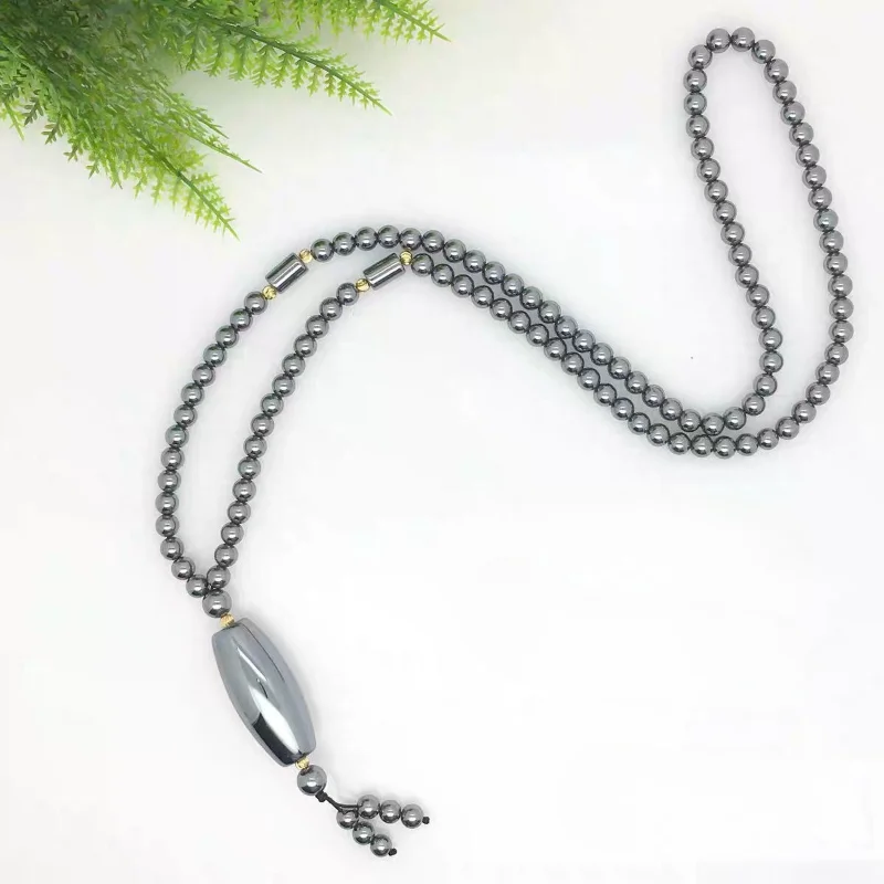 

Natural Terahertz Necklace Men's and Women's Sweater Chain Fashion