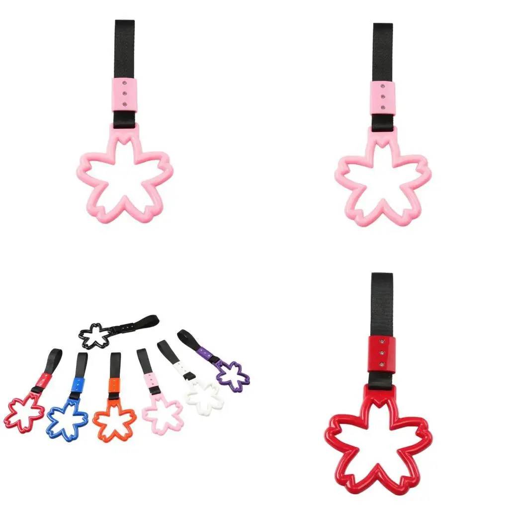 

652F Hand-pull Ring Multicolor for Subway Train Bus Handle Hand Strap Charm Drift Car Warning Interior Exterior Decor for Gir