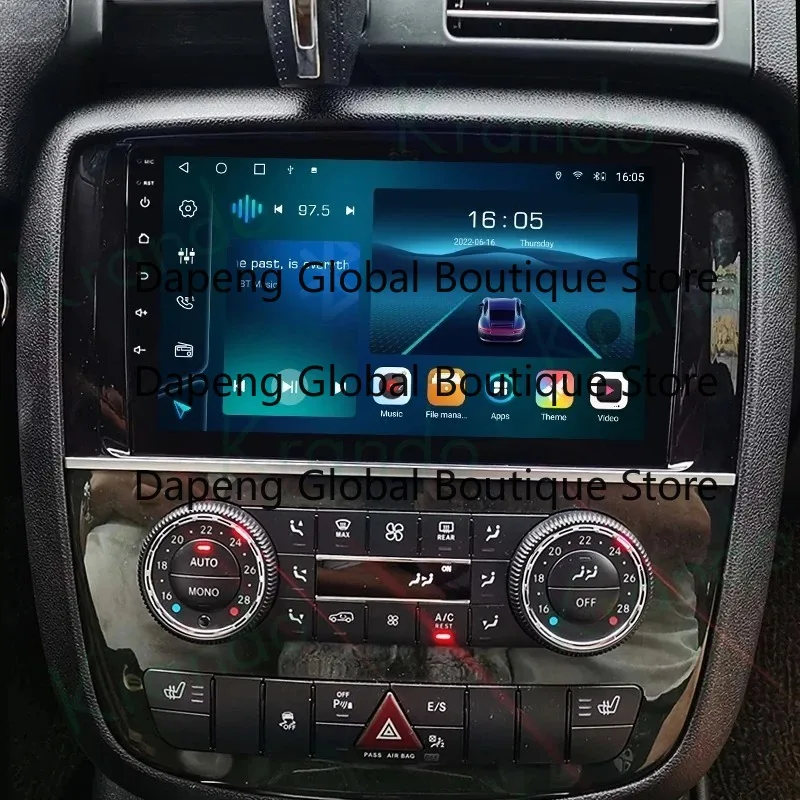 QLED Touch Screen Vehicle Multimedia Host GPS Navigation 360 Panoramic View Camera For R300 R350 W251 2007 To 2011