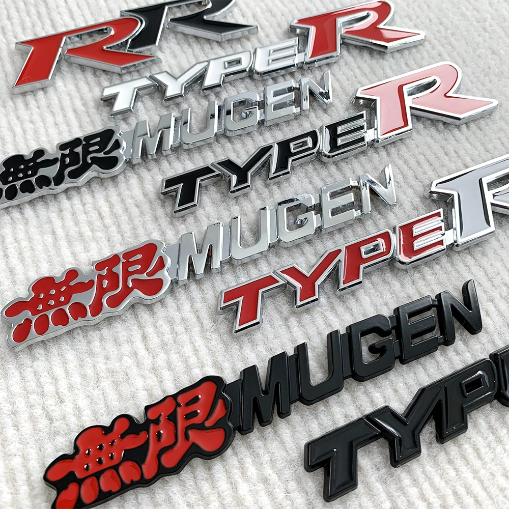 3D Metall Auto Frontgrill Emblem Typ R Logo Aufkleber für Honda Civic FD2 FD FA 5 Mugen Typer Rennwagen Styling Zubehör