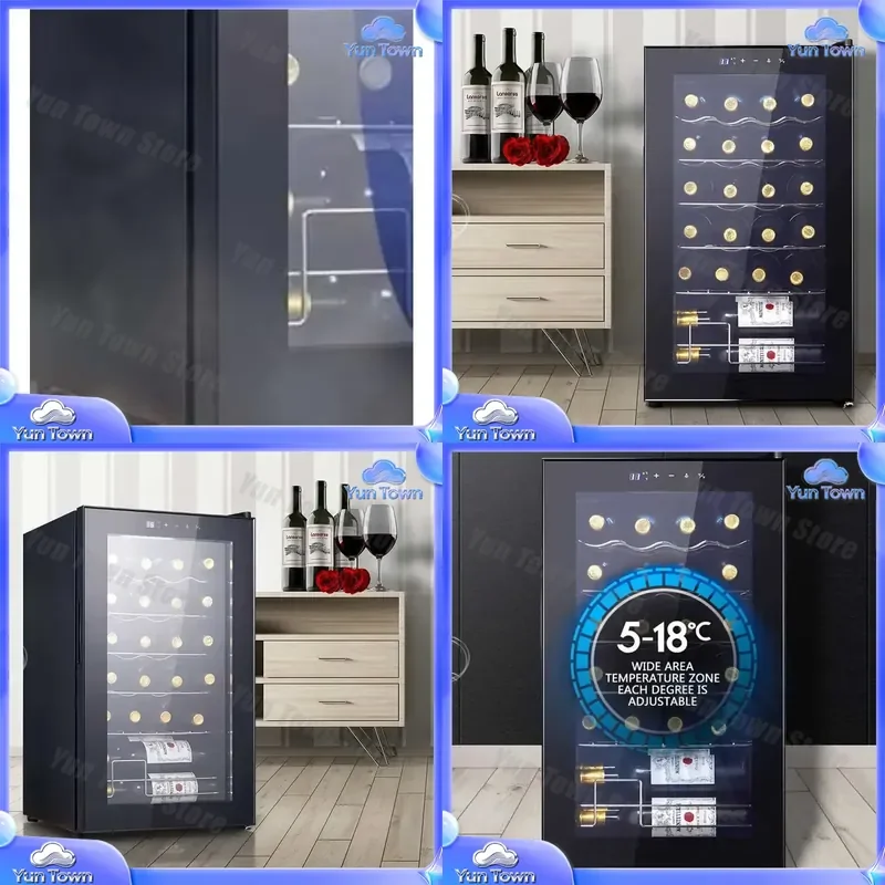 70L Constant Temperature Wine Cabinet for Household Use Intelligent Wine Cooler Refrigerator for Tea Drinks Vitrine Fridge