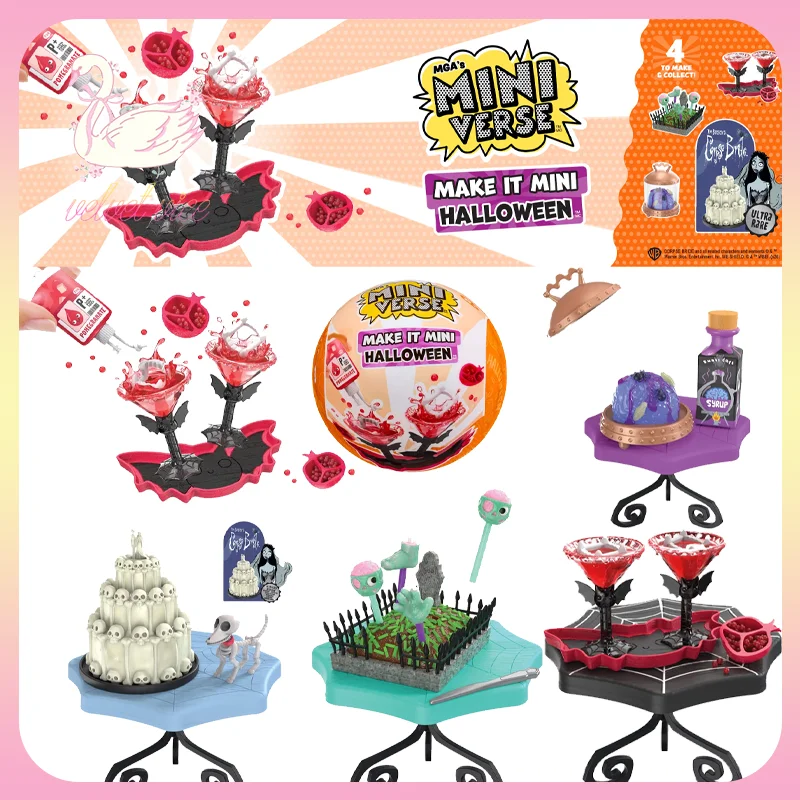 Miniverse Original Make It Mini 2026 Serie Halloween 4, Caja Sorpresa Coleccionable de Mini Figuras de la Novia Cadáver, Colección de Adornos, Juguetes, Regalo