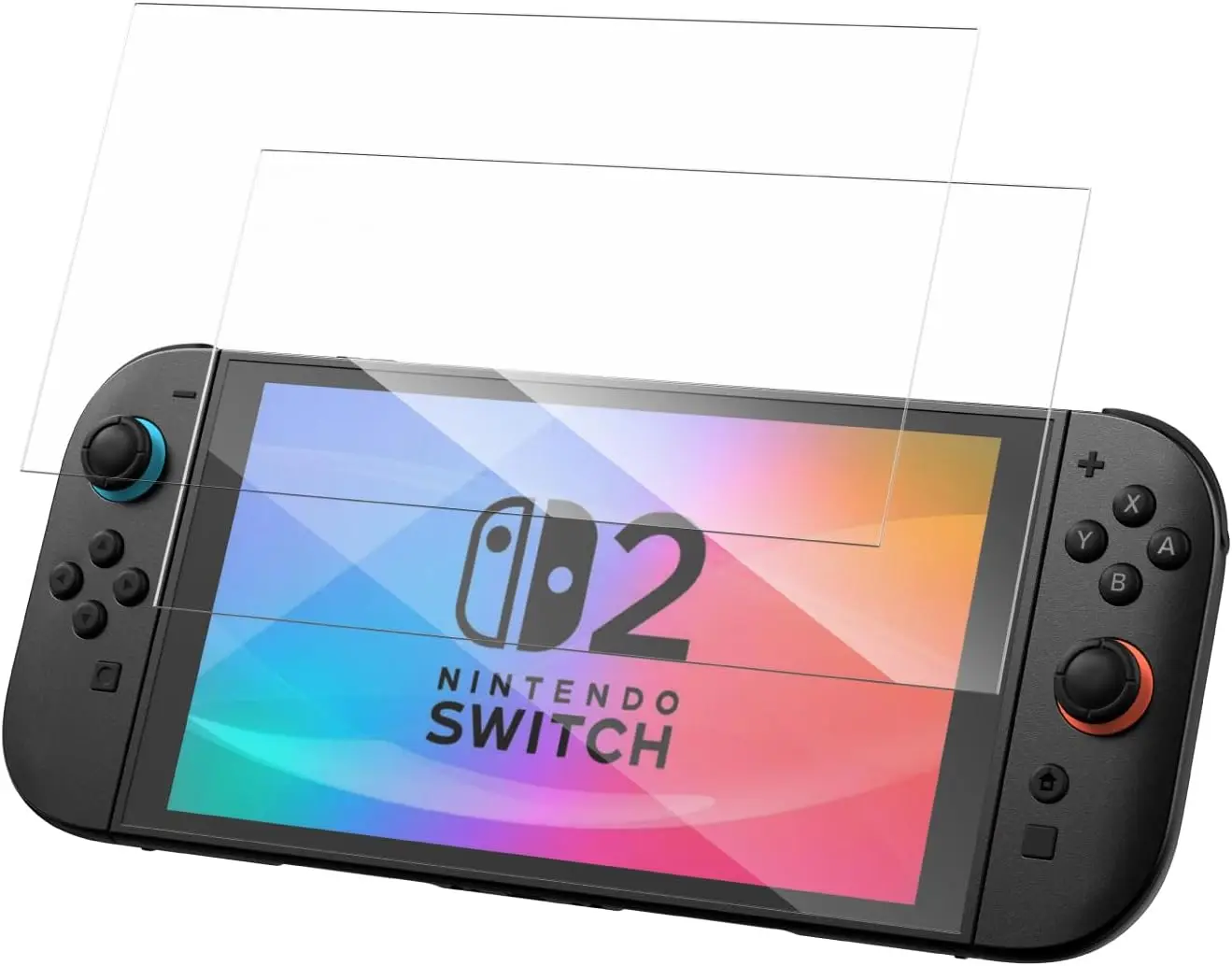 Aplicável ao protetor de tela de vidro temperado Switch2, filme de vidro temperado anti-impressão digital de alta definição para console de jogos Switch2