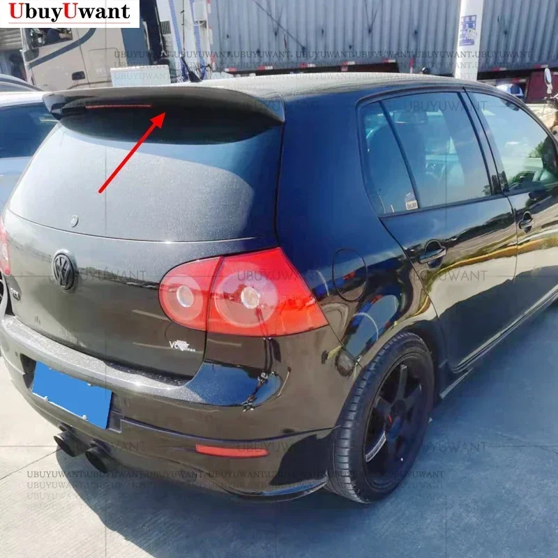 For Volkswagen Polo 5 Polo MK5 6R 6C GTI 2009-2017 Roof Spoiler Wing Extentions Flaps Rear Wing Car Styling Kits