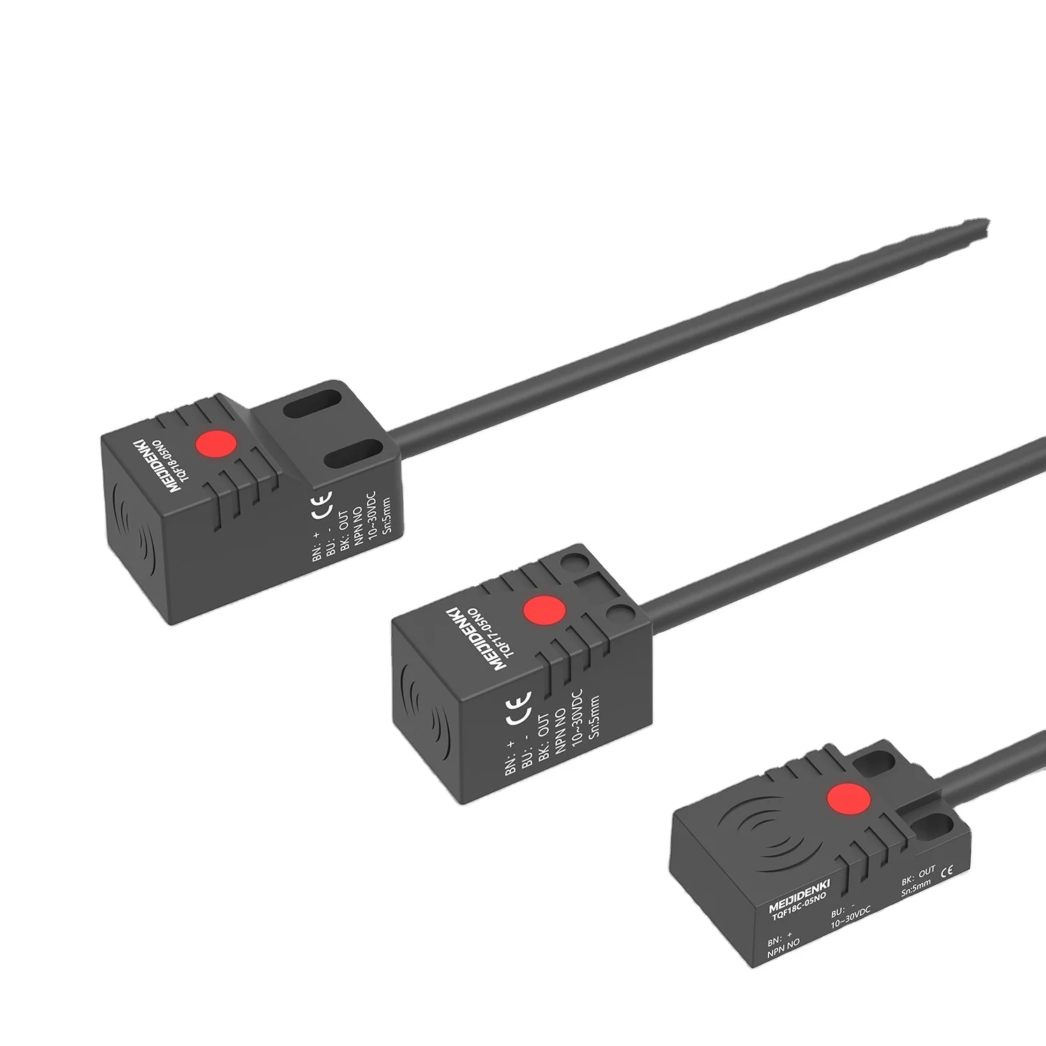 Akusense TQ Series Inductive Proximity Sensor 5-8mm Distance ABS Body IP67 NPN/PNP Output LED Indicator Factory