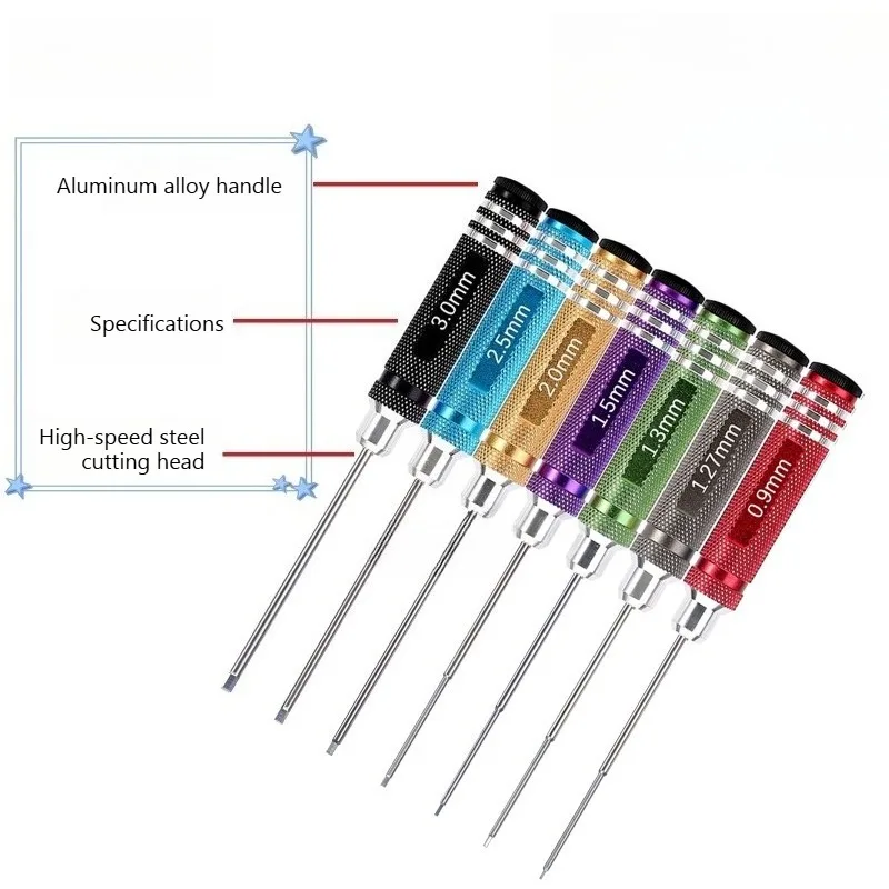 Professional model aircraft hexagonal screwdriver set RC remote control car model car professional maintenance disassembly tool
