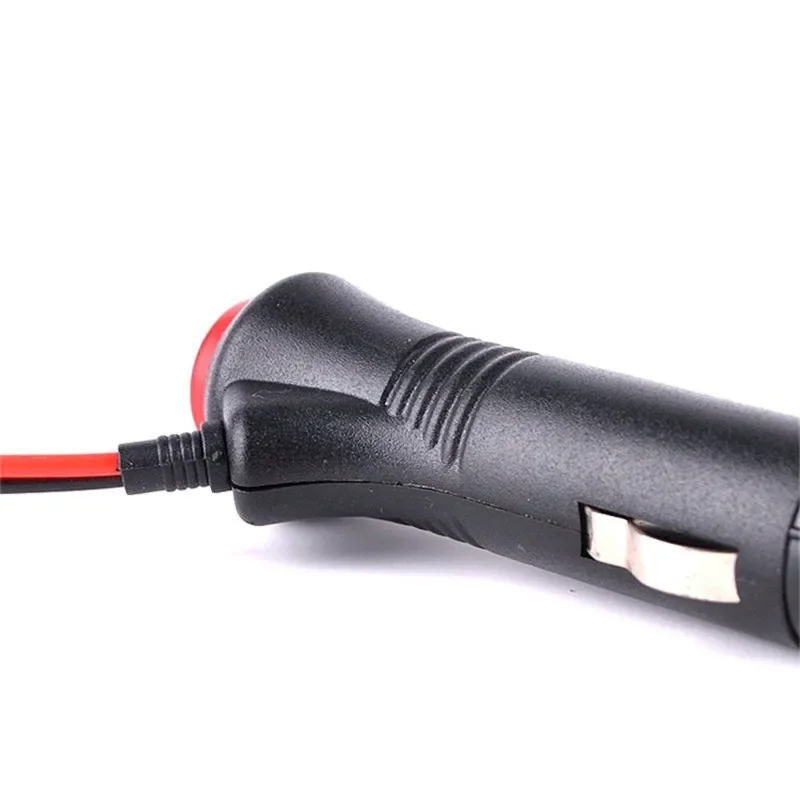 12V 24V Male Auto Car Motorcycle Cigarette Lighter Socket Plug Connector on Off Switch 50cm Universal Connector Switch