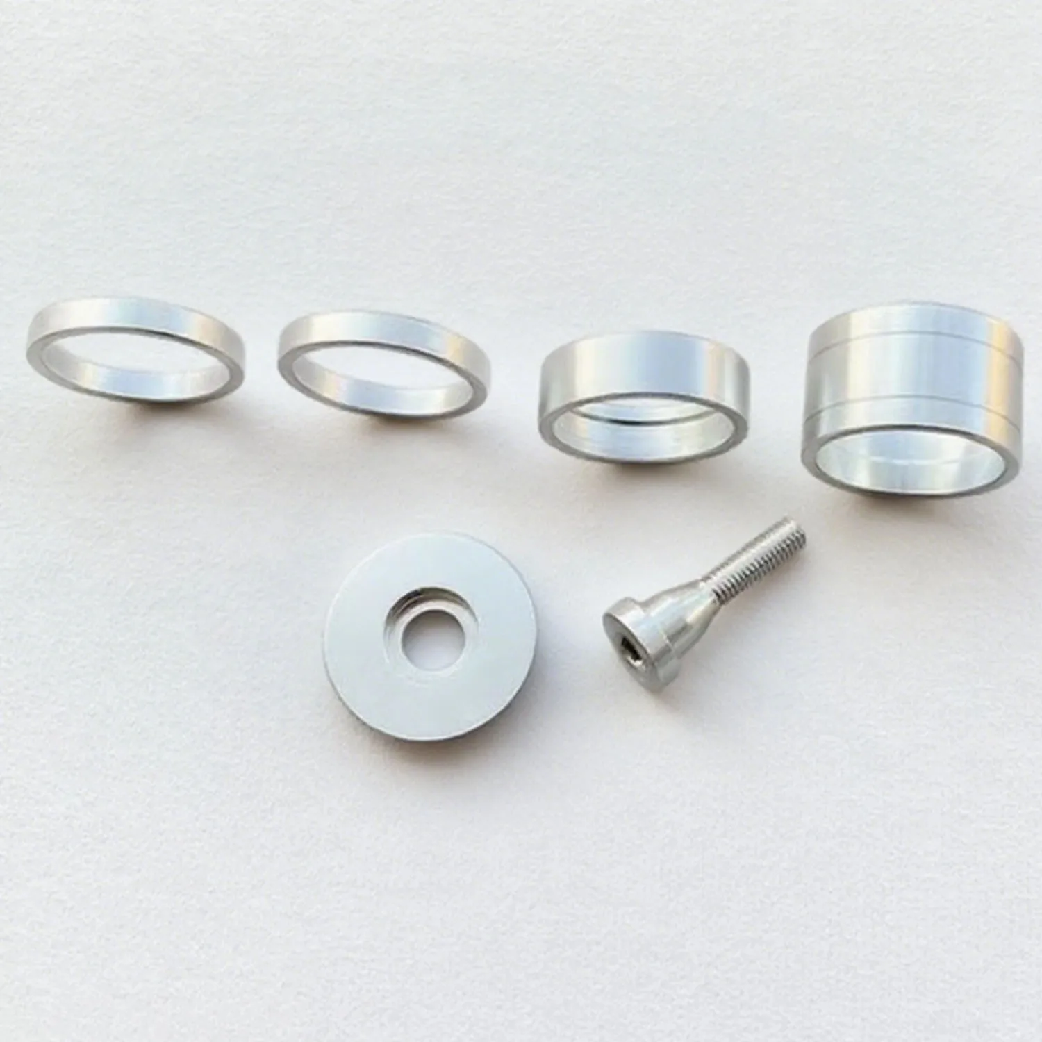 Bicycle Headset Spacer 5mm 10mm 20mm Headset Top Cap bolts Alloy Aluminum Made CNC colorful bike parts
