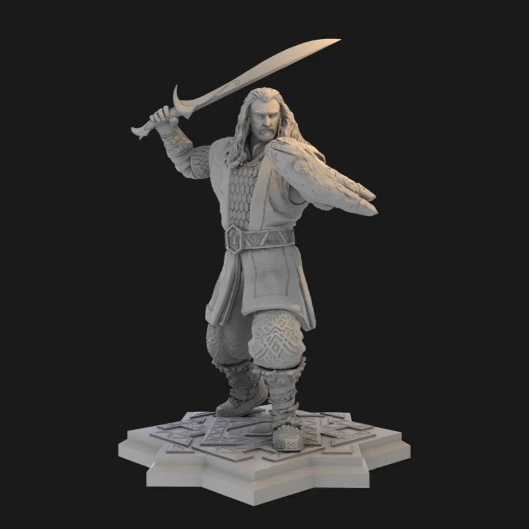 

1/24 Scale Resin Figure Assemble Model Kit The Dwarf King Unassembled and Unpainted 3D printing DIY toy 740