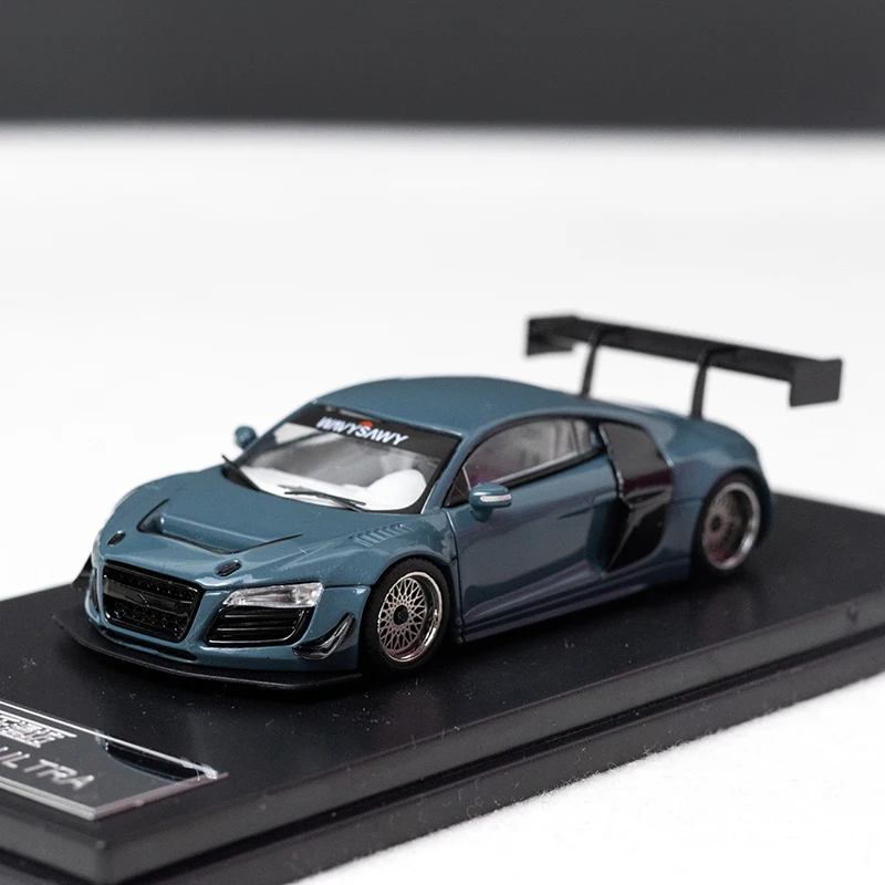 LMF 1/64 Audi R8 LMS Ultra aleación vehículo de motor de juguete Diecast Metal modelo regalos