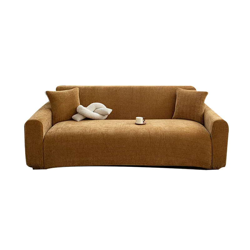 Medieval Herringbone Pattern Sofa Slipcover, All-inclusive Anti-Cat Scratch Protector, Universal for Straight Sofa
