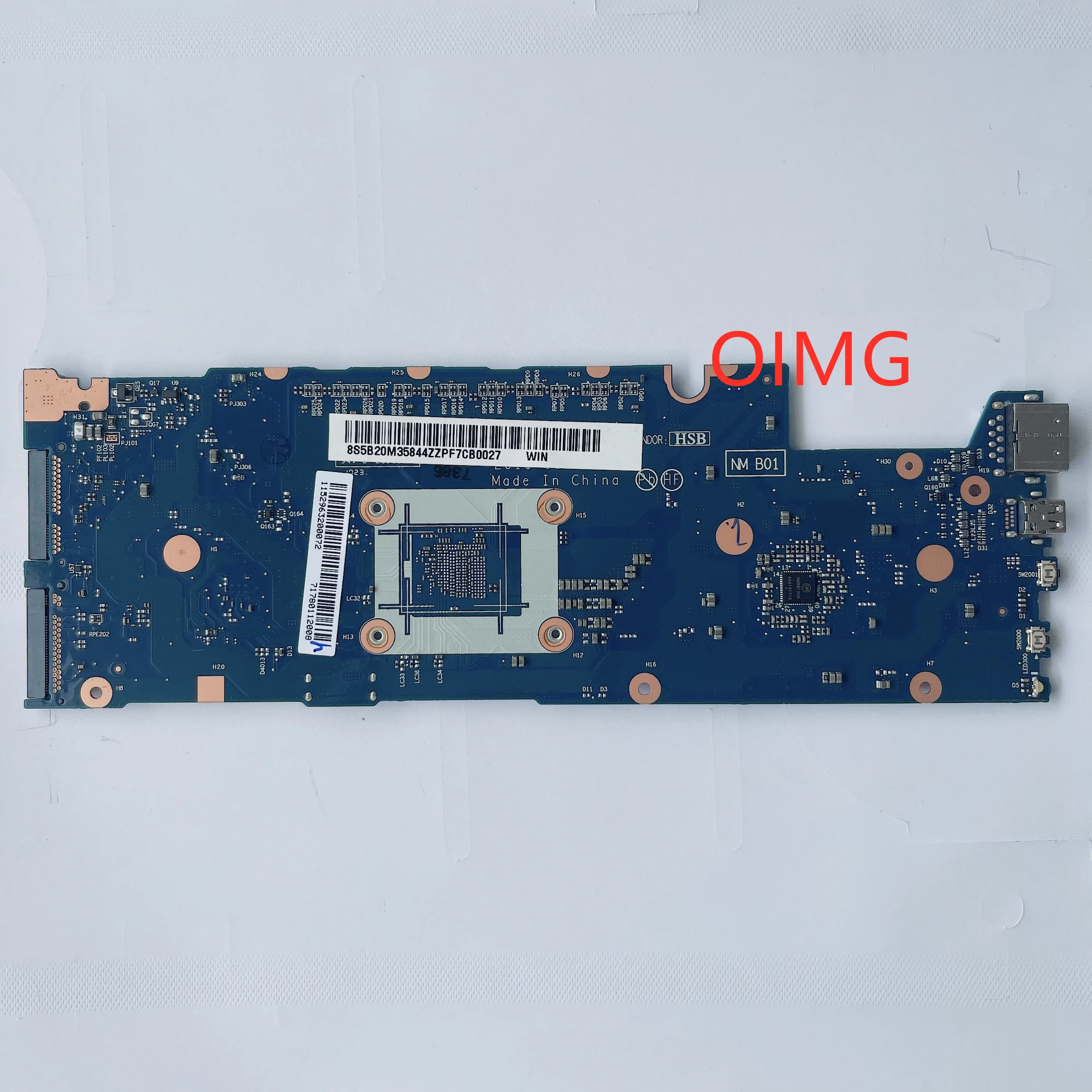 Imagem -02 - para Lenovo Yoga 71011ikb Computador Portátil Placa-mãe Dyg21 Fru: 5b20m35844 Nm-b011 Cpu i5 7y54 Ram 8g Ddr3 100 Testado