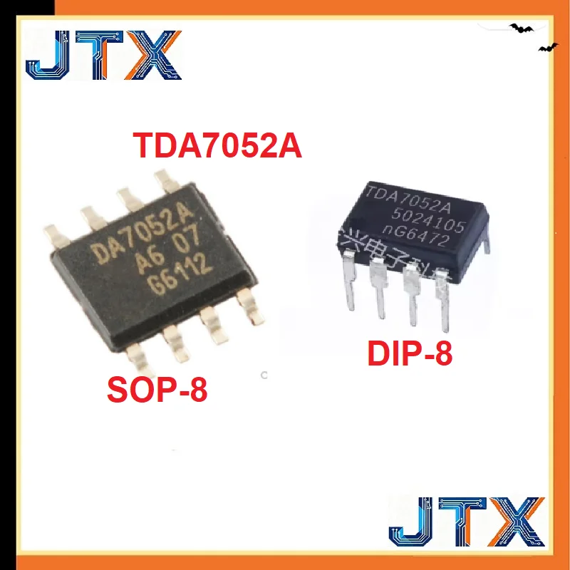 5PCS/LOT DA7052A TDA7052A SOP8 TDA7052A DIP8