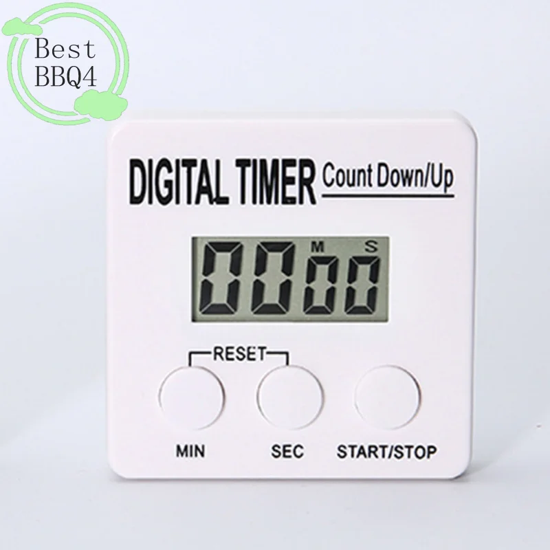 

(BBQ4)Timer 99 Minutes Adjustable Electronic Countdown Timer Kitchen Reminder Magnetic Strap Stand