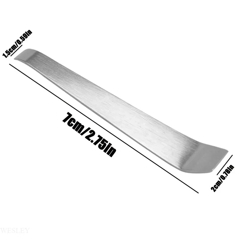 Edelstahl-Schaber-Set, ultrascharfe Schaber entfernen Rückstände von Stahl, Aluminium und mehr, Enden bieten zusätzliche Hebelkraft. – Detail 7