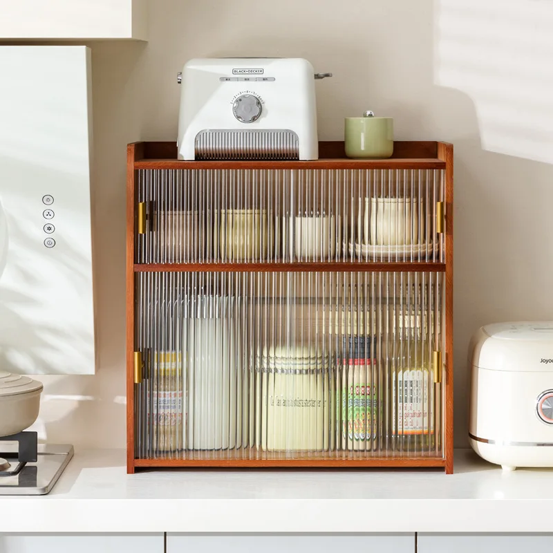 

Durable Kitchen locker countertop multi-functional square seasoning bowl storage box locker side water cup rack rack