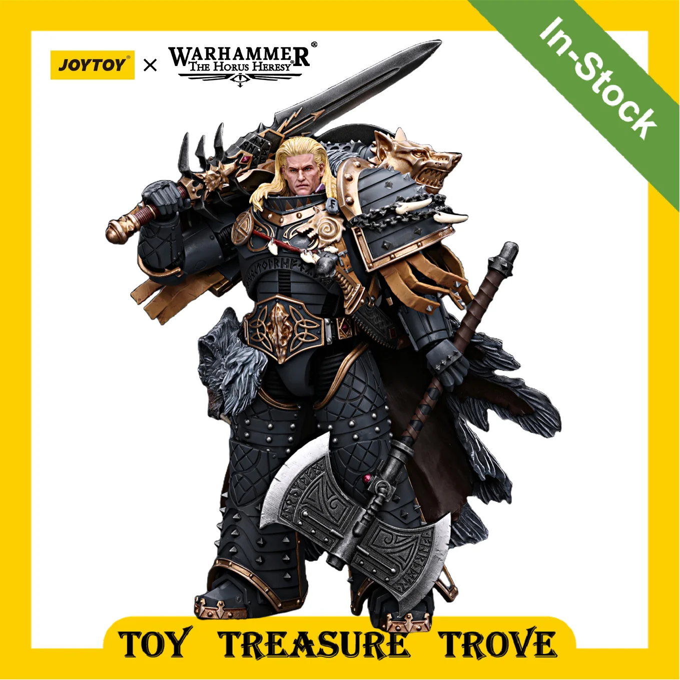 

[IN STOCK] JOYTOY 1/18 Warhammer 30k Action Figure Space Wolves Leman Russ Primarch of the VIth Legion Anime Model Toys Gift