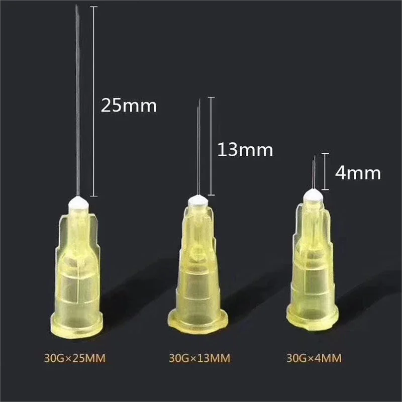 Painless small needle 34G 4mm 2.5mm 32G 4mm 30G 31G disposable medical microplastic injection cosmetic sterile tool