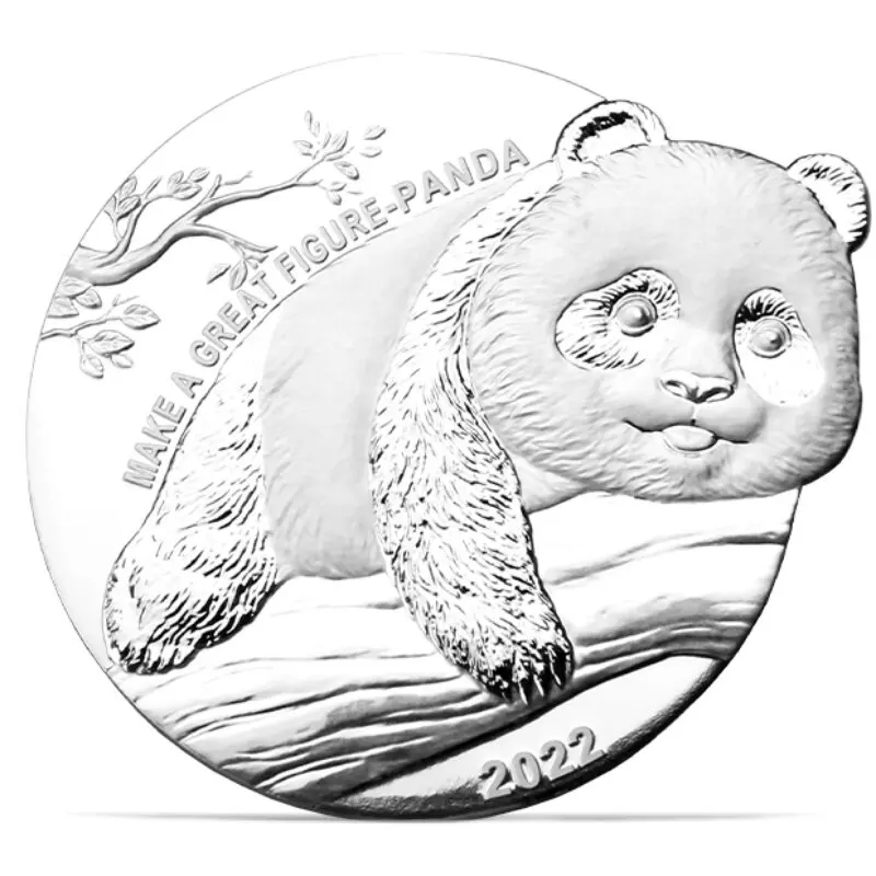 2022 Niue Make a Great Figure Series Panda And Deer Refined Commemorative Silver Coin