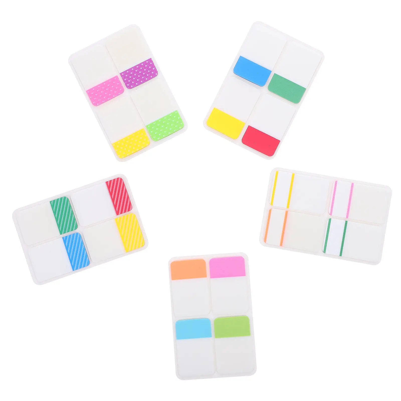 400Pcs File Index Tabs Double-Sided Writable Sticky Page Markers Transparent Adhesive Notes for Books Notebooks Binder
