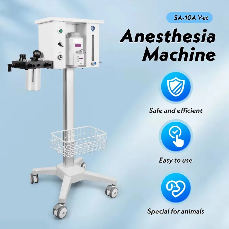 Approved Veterinary Equipment Portable Anaesthesia Medical Machine Emergency Clinics Hospital Equipment for Surgery