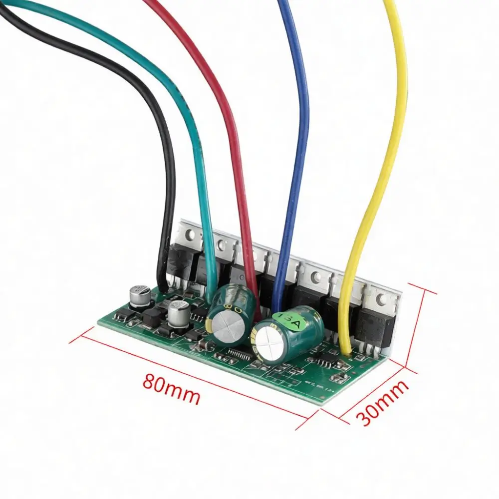 Replacement Brushless DC Pump Driver 48V 60V 72V Electric Submersible Circuit Board Aluminum Controller Repair Accessory