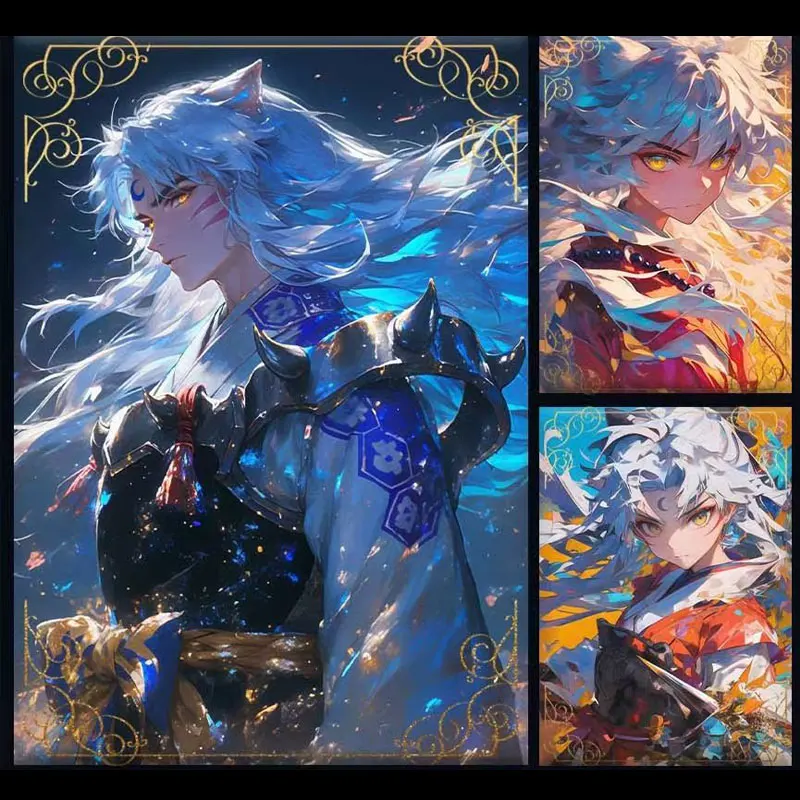 Genuine Inuyasha Card Periphery Sha Dian Yi Jing Wen Chuang Anime Close-Up Kids Toys Playing Collection Cards