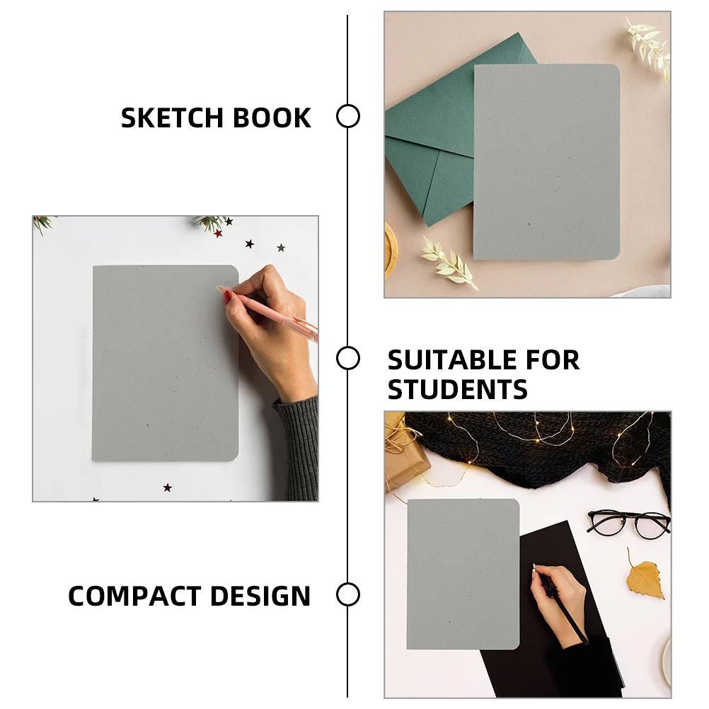 

5Pcs Portable Compact Durable Paper Drawing Book for Beginners Professionals Art Supplies Mini Watercolor