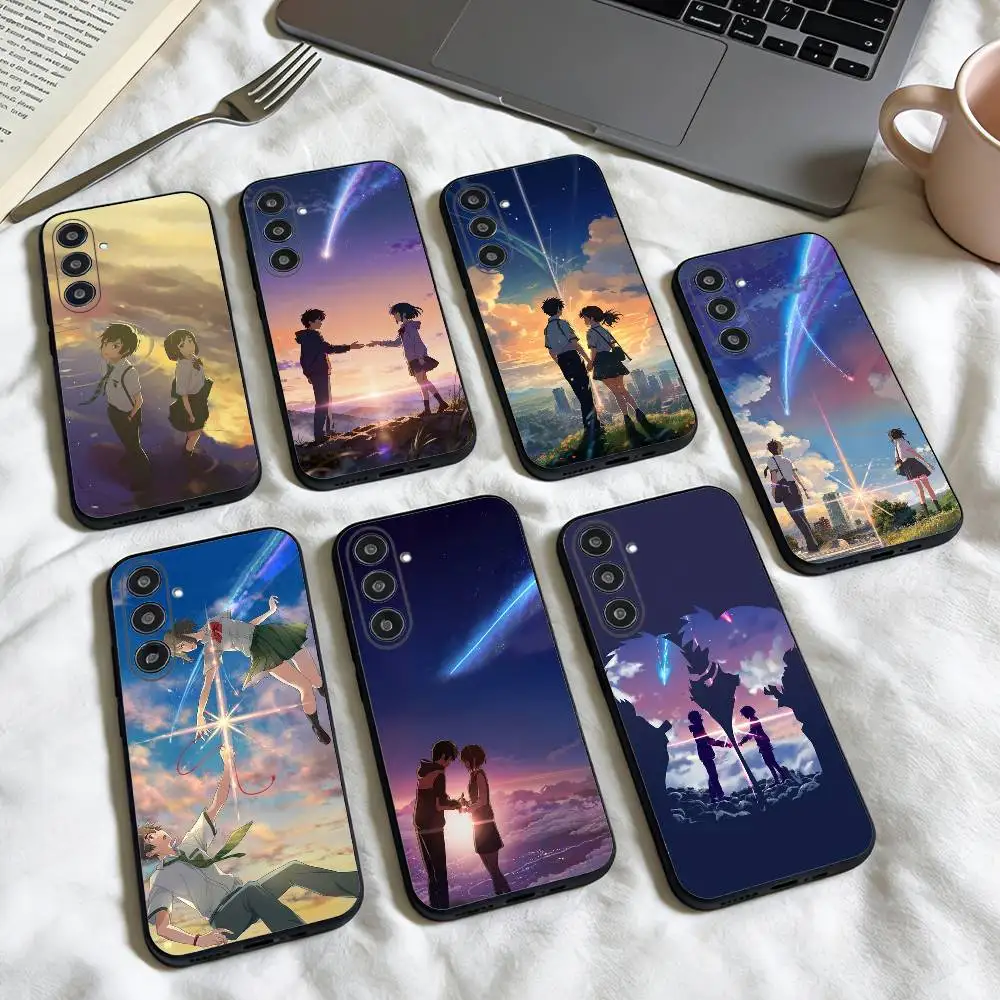 

HOT Your Anime Name phone Case For Samsung Galaxy A73,A72,A71,A70,A53,A52,A51,Others Soft Black Shell
