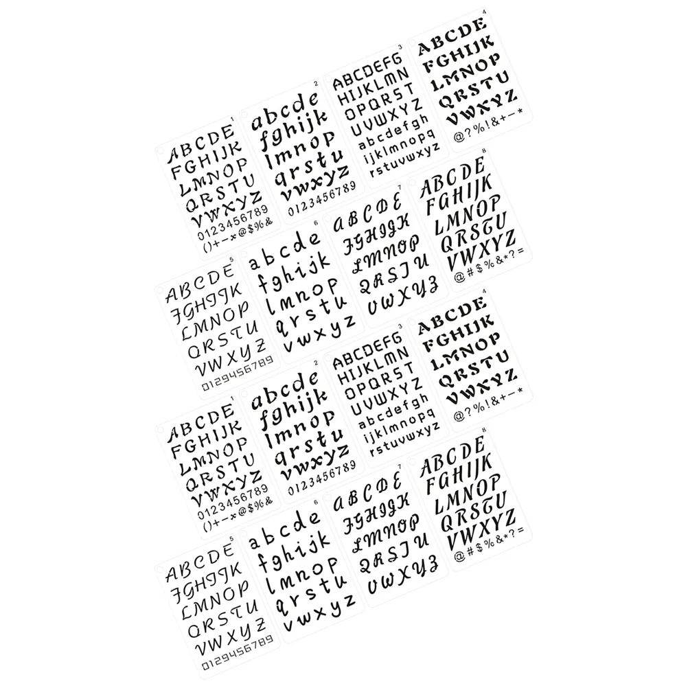 

English Alphabet Letter Number For Painting Wood Wall Diy Crafts Reusable Pet Stencils Large Letter Templates Art Projects