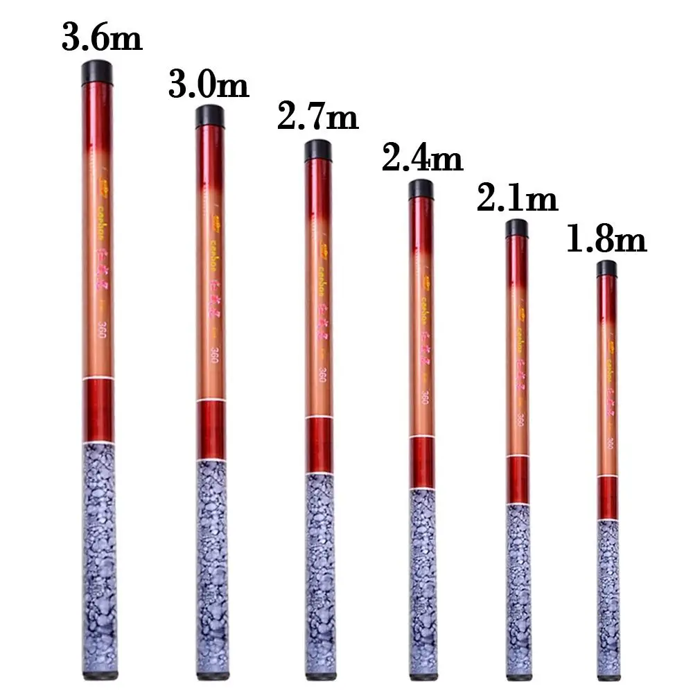 1.8M/2.1M/2.4M/2.7M/3.0M Ultralight Telescopic Fishing Rod Travel Stream Lake Hand Pole Carp Feeder Portable Fishing Rods Tackle