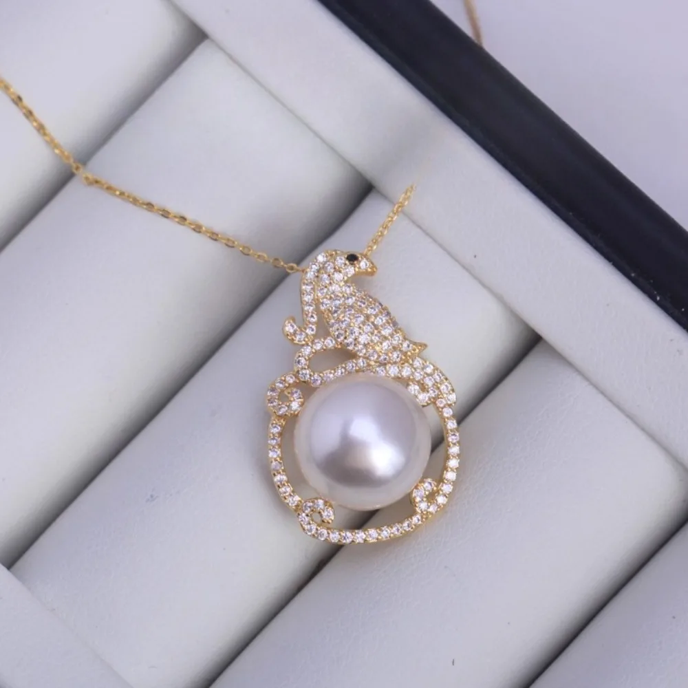 

3 шт., аксессуары из жемчуга «сделай сам», новый медный позолоченный циркониевый птица, милый кулон, пустой держатель, натуральный и свежий