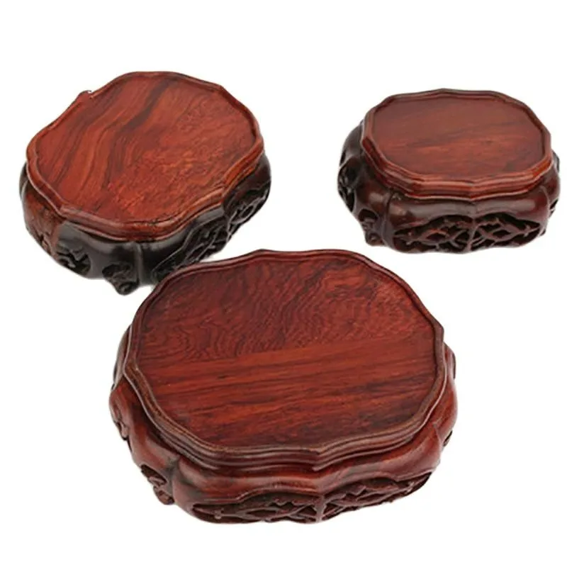 

Natural Solid Wood Display Stand Vase Flower Pot Bonsai Shelves Buddha Stand Woodcarving Coffee Tea Table Decorative Pedestal