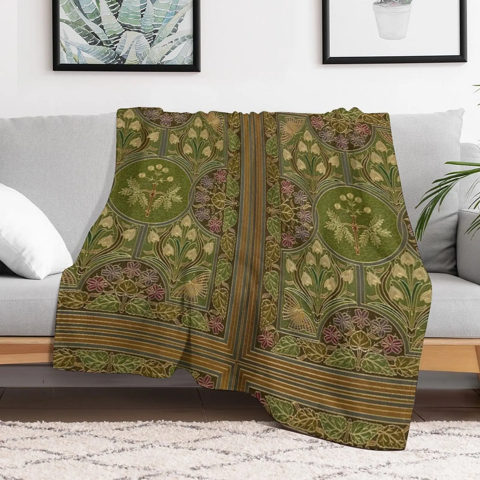 Stunning Art Nouveau Pattern! Throw Blanket