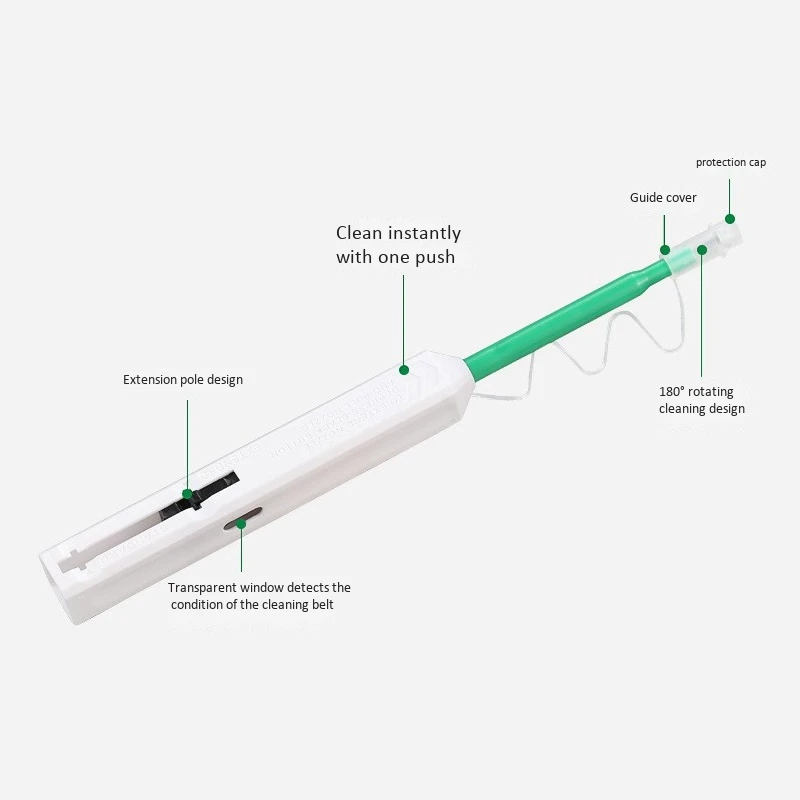 SC Fiber Cleaning Pen Fiber Cleaning Device met één klik Fiber End Face Cleaning Pen 2,5 mm