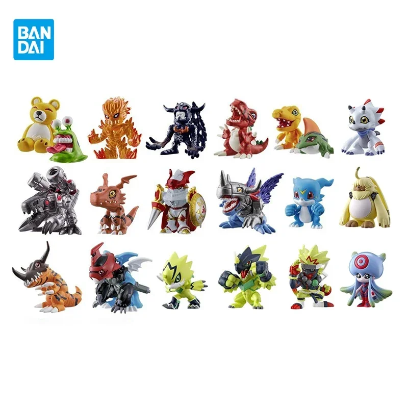 Bandai Digimon Adventure Action Figure Dolls Kawaii Classic Agumon Numemon Mugendramon Monzaemon Bully Collection Set Kids Toys