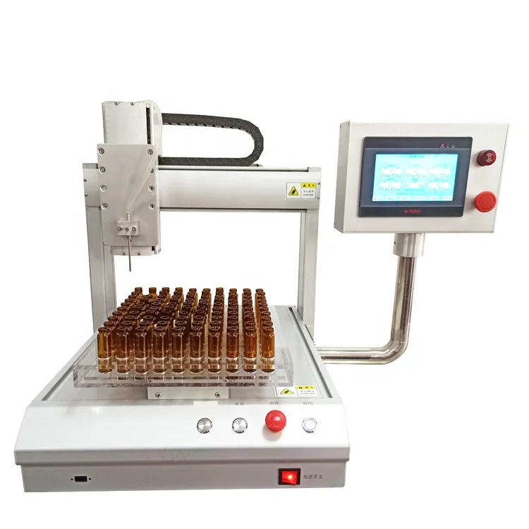 Bottles Tubes Automatic Filling Machine for Laboratory Acid and Alkali Corrosive Liquid Filler Small Vials Glass