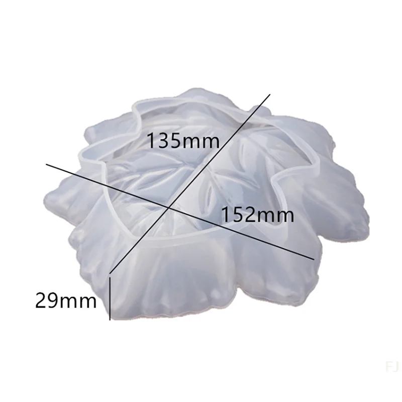 [YU]Maple Leaf Ash Tray Resin Mold Large Tray Resin Casting Mold Jewelry Container Art For DIY Resin Coasters, Cup Mats,