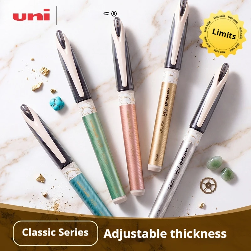 caneta-gel-uni-ball-air-uba-188-neo-classical-edicao-limitada-ponta-rollerball-com-amortecimento-a-ar-de-05mm-para-escrita-leve-como-uma-pluma-caligrafia-e-assinatura