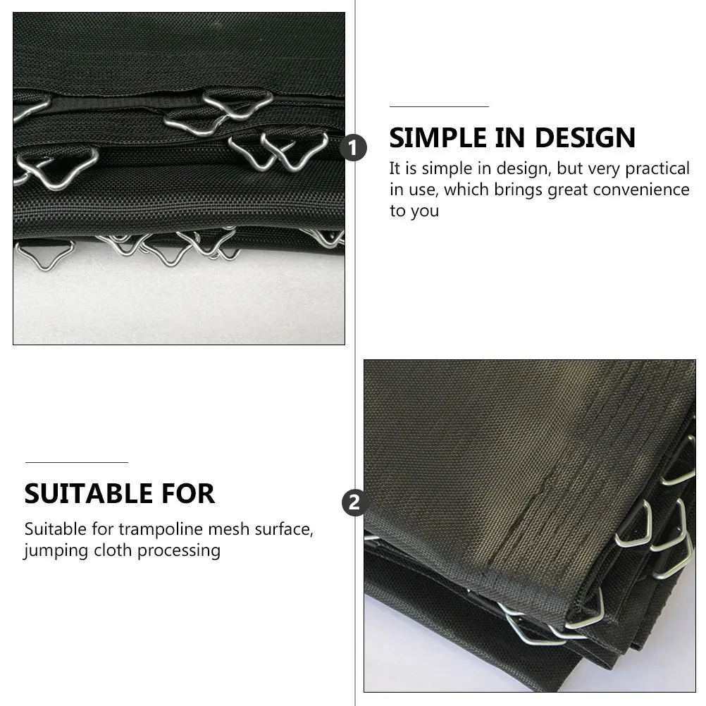 

22Pcs V-Shaped Triangle Rings Trampoline Accessories High-Class Technology Long-Lasting Use Trampoline Parts Replacement Buckles