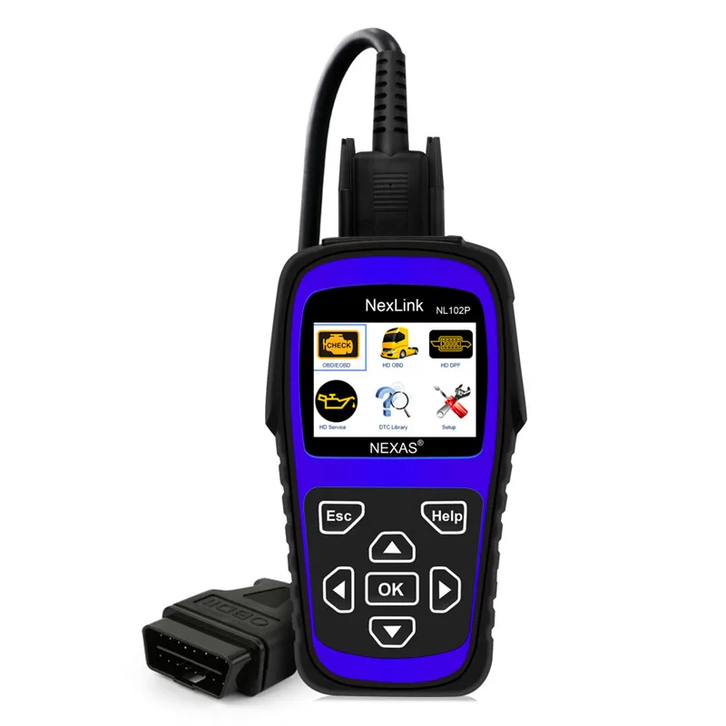 

NEXAS NL102P heavy-duty truck detector OBD2 diagnosis 6&9 pin di esel HD DPF regeneration