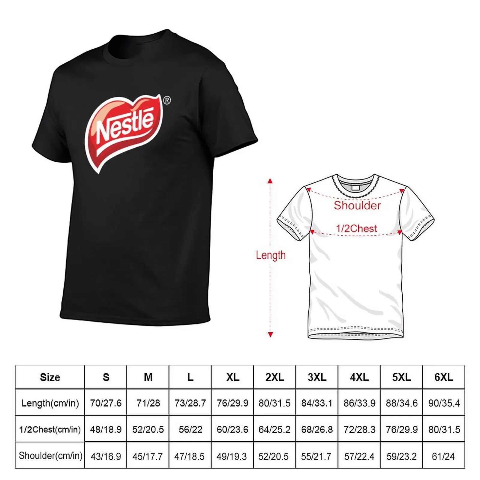 Nestle T-Shirt plain rapper graphic tees custom t shirt oversized t shirt t shirts for men cotton