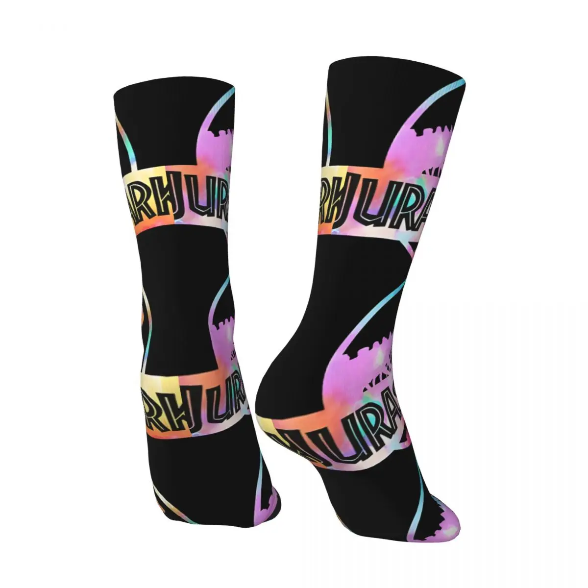 Funny Happy For Women Retro Harajuku Jurassic Park Street Style Novelty Casual Crew Crazy Sock