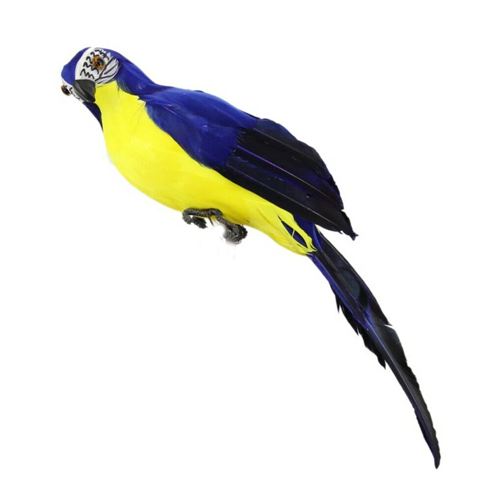 High Quality Tree Decorate Lawn Shoulder Pirate Simulation Parrot Ornament 25cm Artificial Fake Feathered Bird