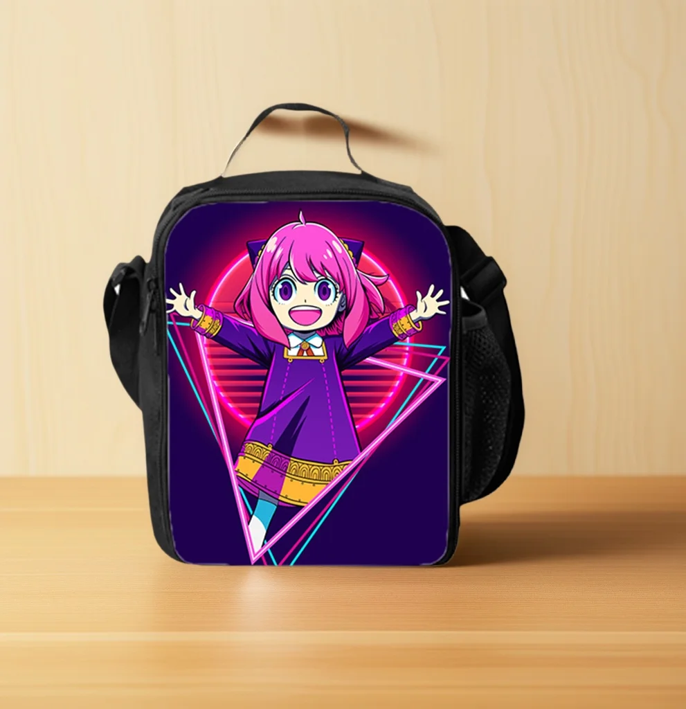 Kid SPY×FAMILY Insulated Lunch Box,Waterproof Lunch Bag Reusable Lunch Tote for Outdoor,Camping