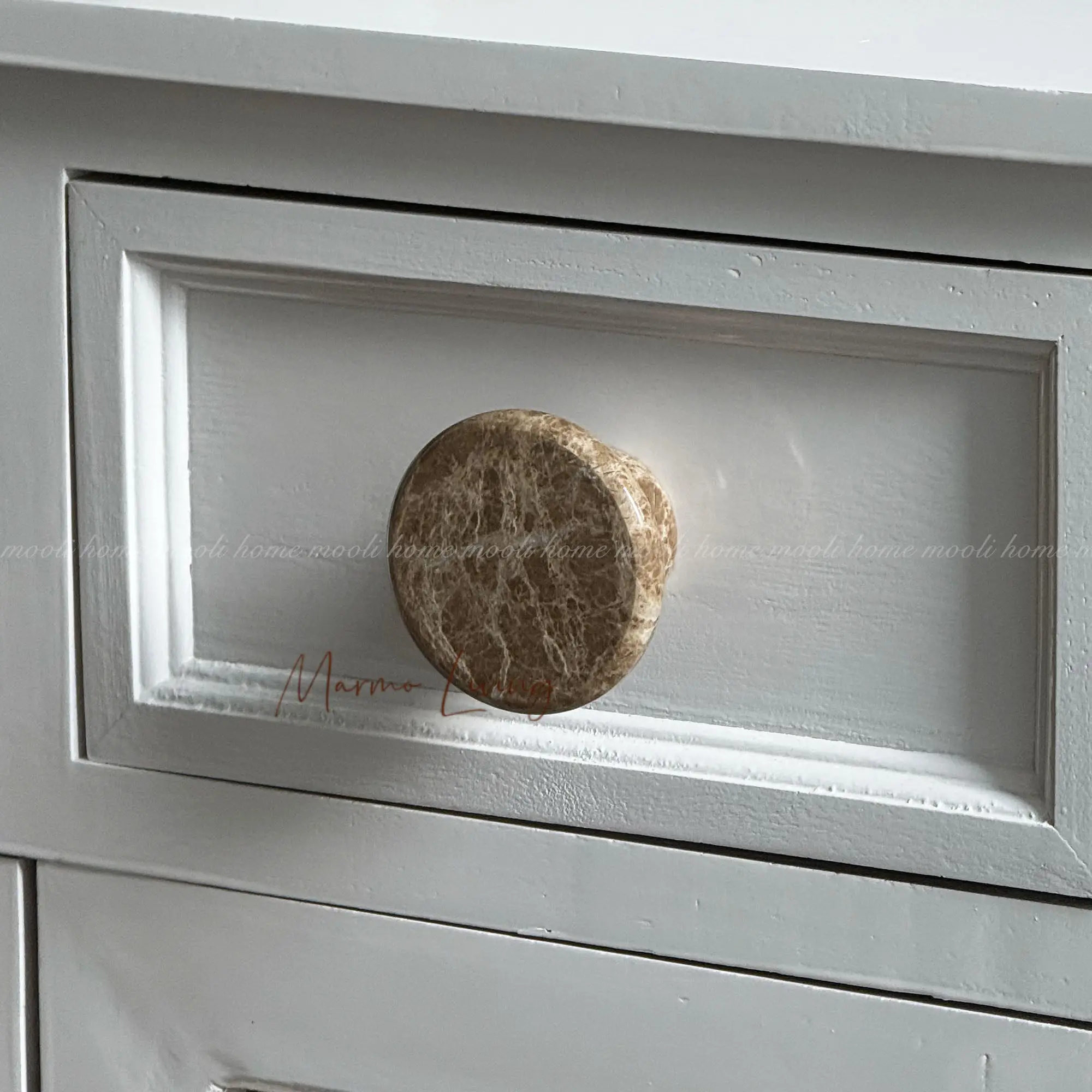 Wabi Sabi 100% Natural Marble Drawer Pulls High End Furniture Handles Artistic Cabinet Stone Knobs