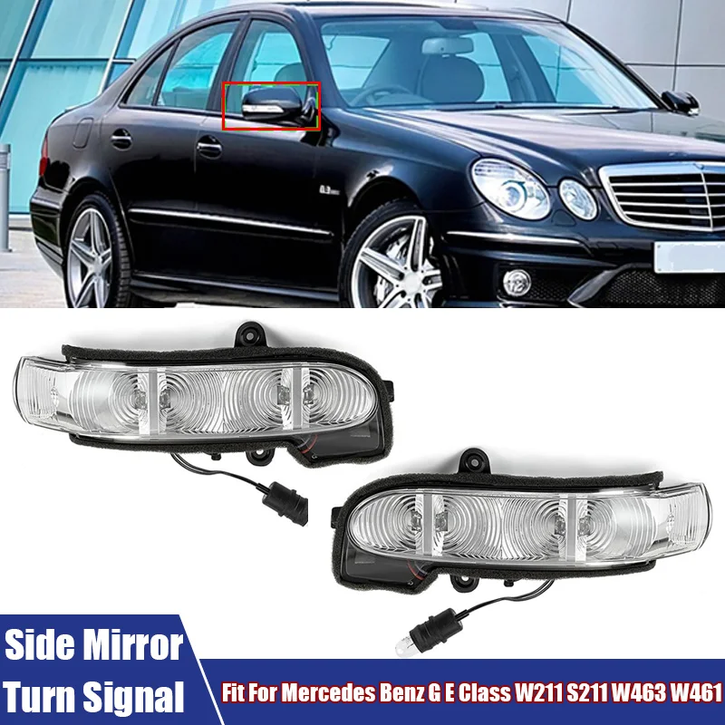

Car Side Rearview Mirror Turn Signal Lights Reversing Indicator Lamp Housing Fit For Mercedes Benz G E Class W211 S211 W463 W461